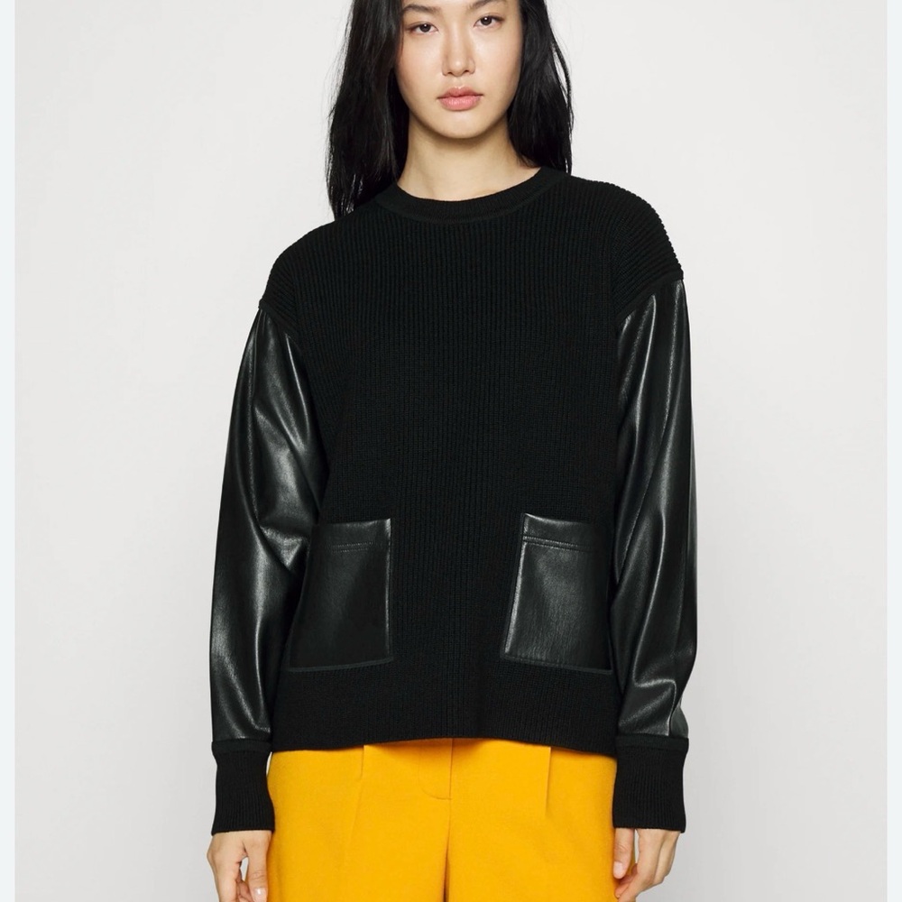 BOSS by HUGO BOSS Fanalian Mixed Media Sweater $348 - NWT